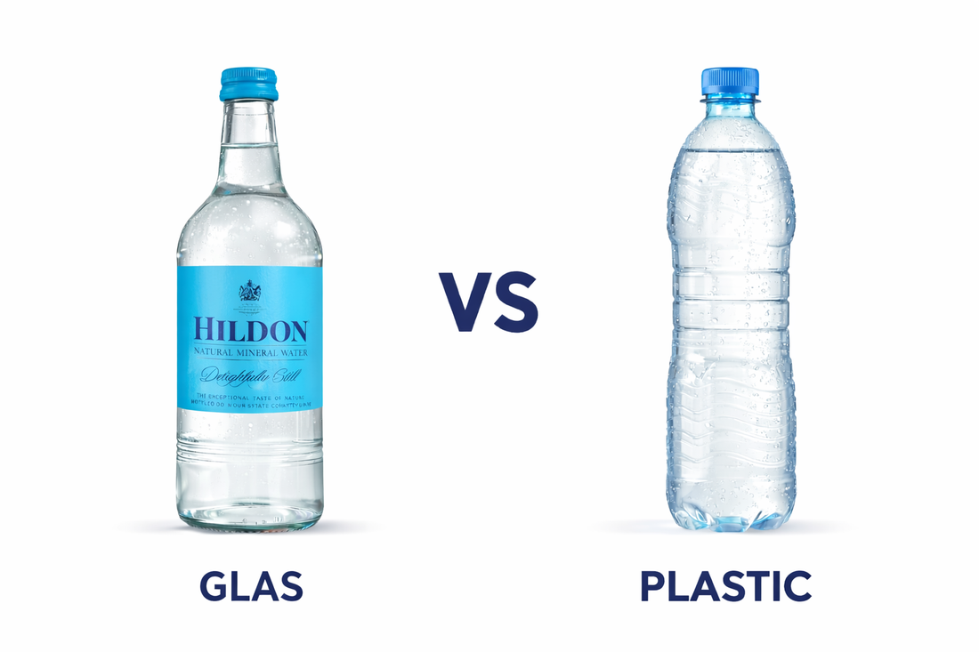 Glas vs Plastic waterfles